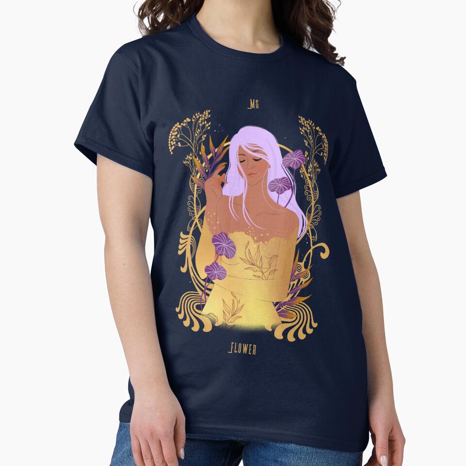 Ms Flower Purple & Gold by CryinkDesigns
