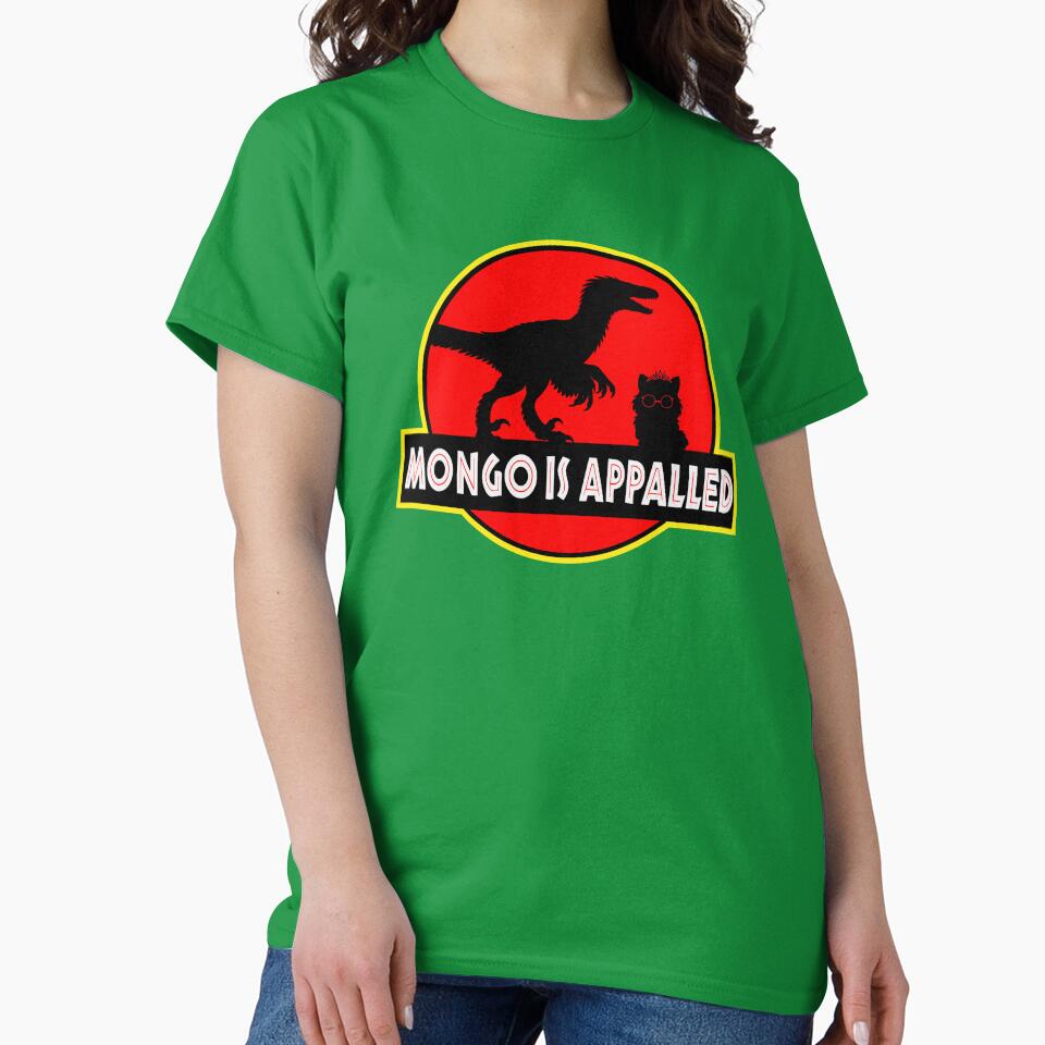 Dungeon Crawler Carl Jurassic Parody Shirt | Mongo & Princess Donut Logo Design by RollForDesignCo