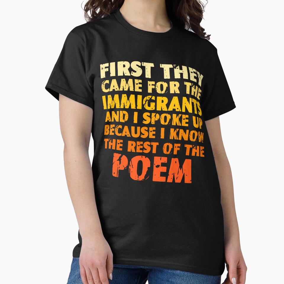 First They Came For The Immigrants – Human Rights Quote by Trendora Stor