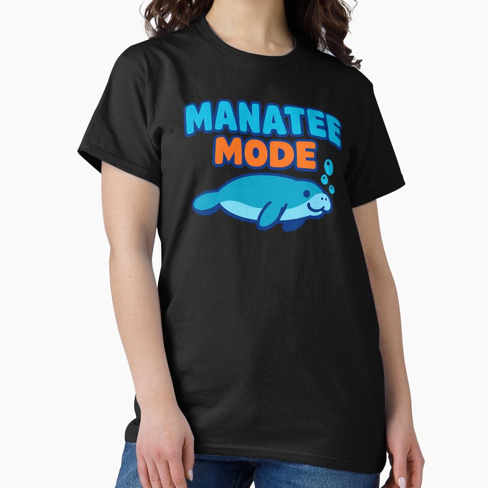 Manatee Mode Cute Relaxed Sea Cow Chill Design by TeeTimeTreasure