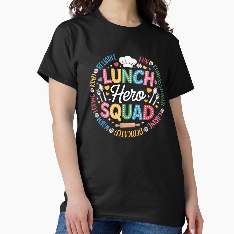 Cafeteria Worker Lunch Hero Squad by goombi-creative