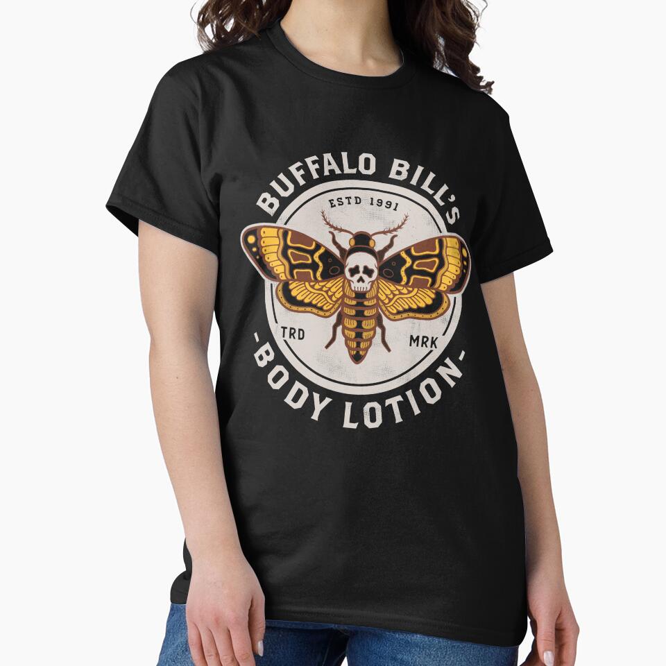 Buffalo Bill's Body Lotion - Death's Head Moth - Horror - Distressed Vintage Design by Nemons
