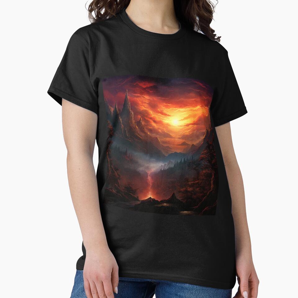Dark Fantasy Landscape - Dragonfire Gorge by Fantasy Masterpiece