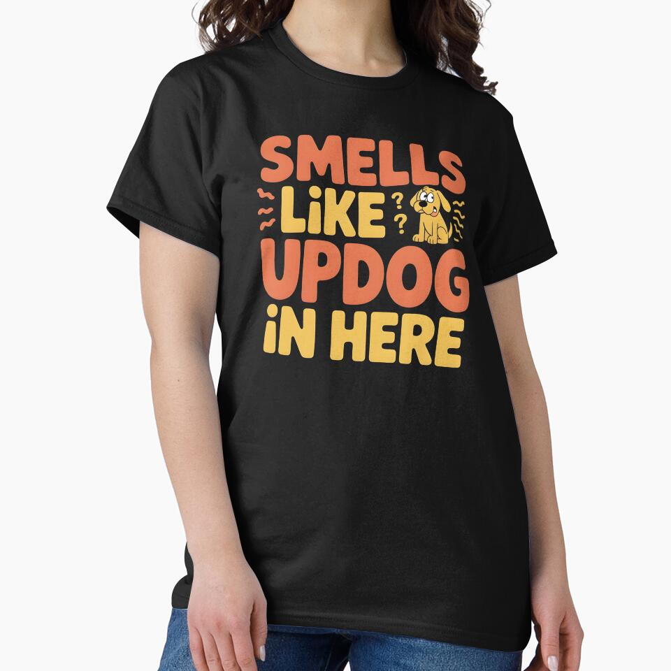 Smells Like Updog In Here – Funny Dad Joke Sarcastic Saying by Redgiant87x