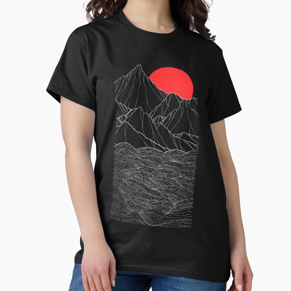 The red sun cliffs by Swadeillustrations