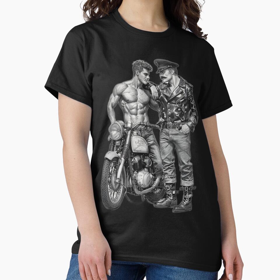 Gay Leather Biker Series Heat Leder Pride Graphic Design by ItsAKinkThing
