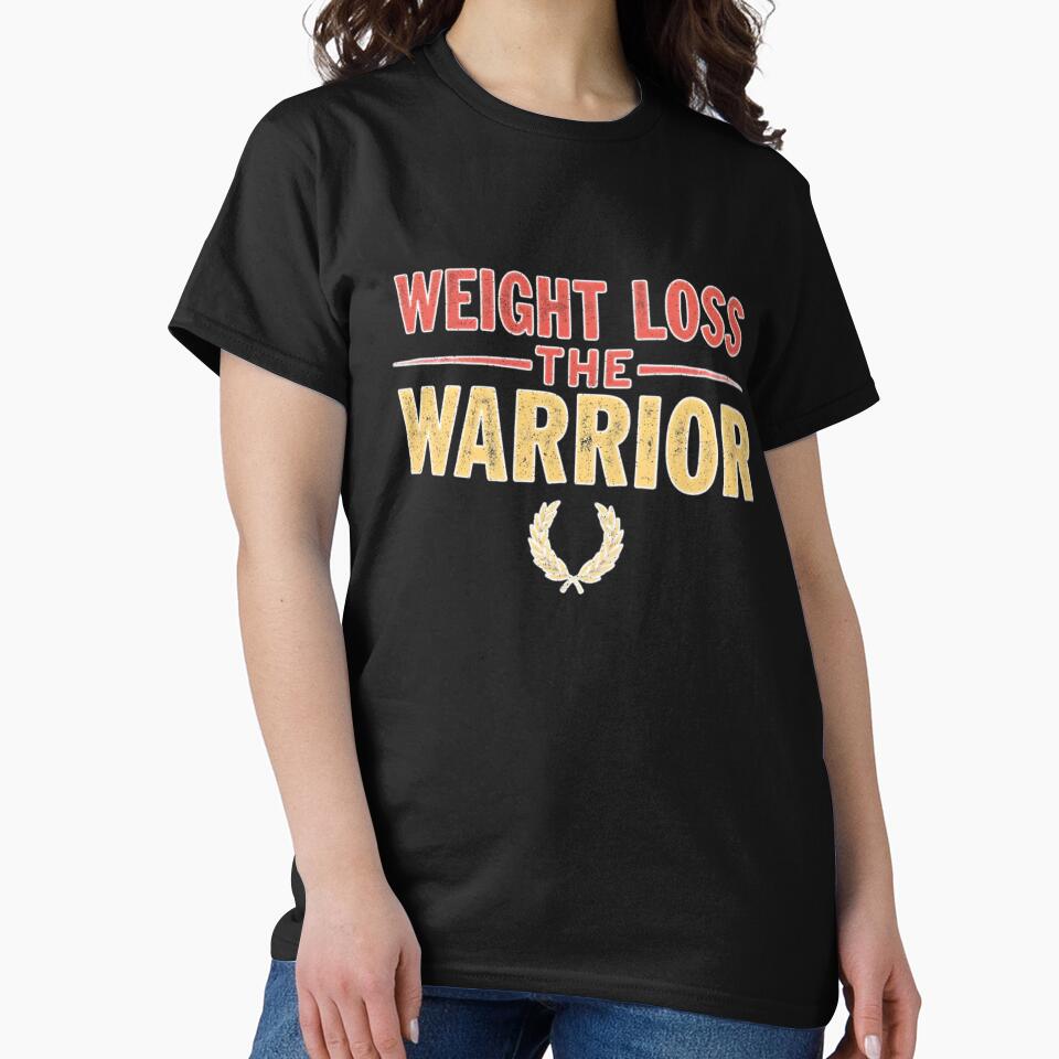 Weight Loss Warrior, Motivational Fitness Top. by printedartgoods