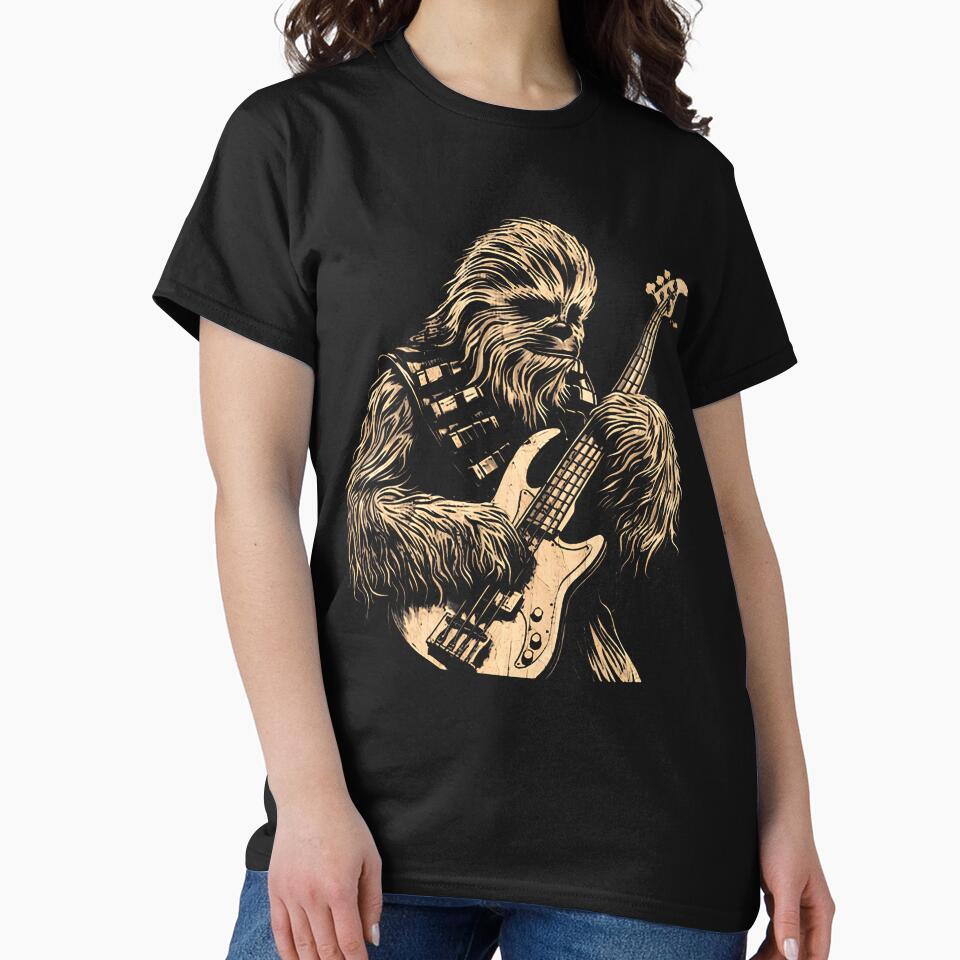 Chewie Playing Bass Guitar Funny Meme Chewie Cute Chewie by elihletoriong