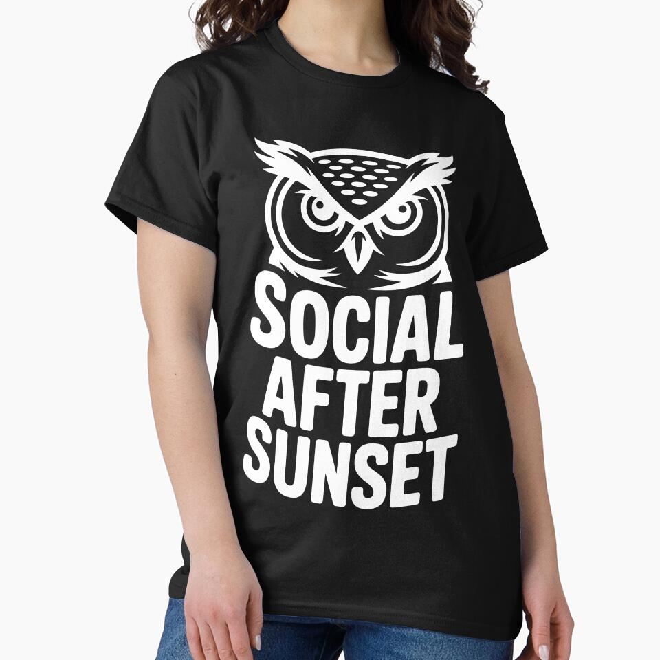 Social After Sunset Night Owl Ambivert Mood Quote by NaturEdeN