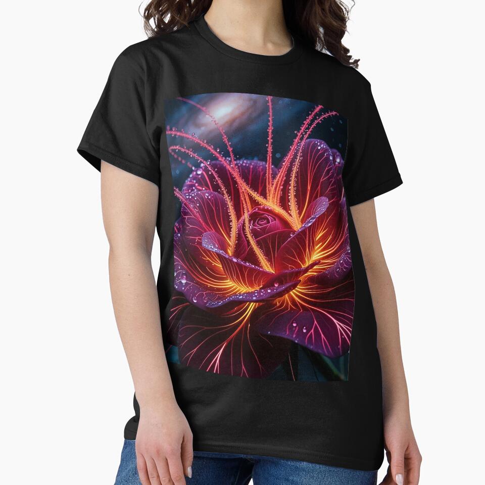 Neon Galaxy Flower – Fantasy Glowing Bloom by AmetistLight