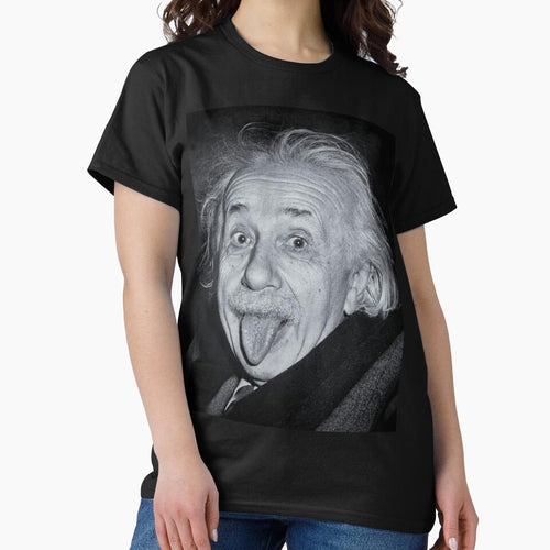 Albert Einstein poking out his tongue by stevepaint