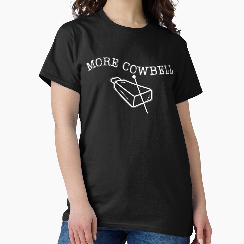 Vintage Funny Quote More Cowbell T-Shirt, Funny Novelty Men Women Tee by Viran-Designs