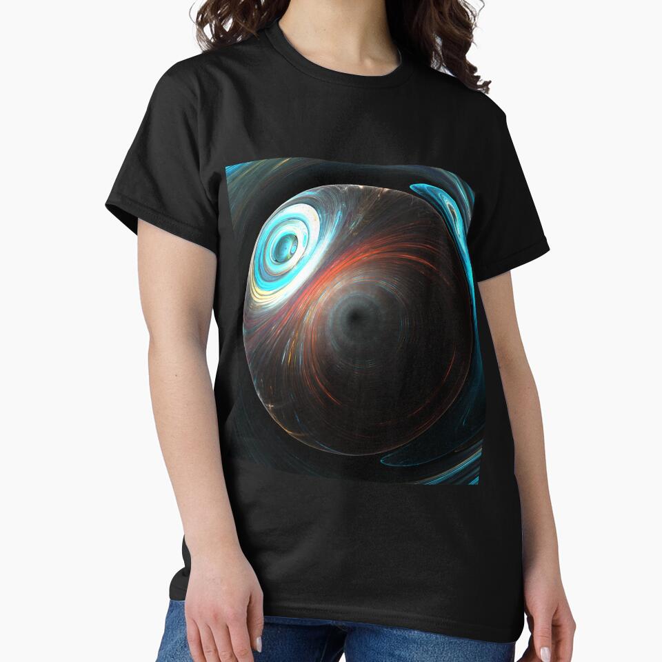 Galaxy Approaches A Black Hole - Space Art - Geometric Art by ThatKrisGuy