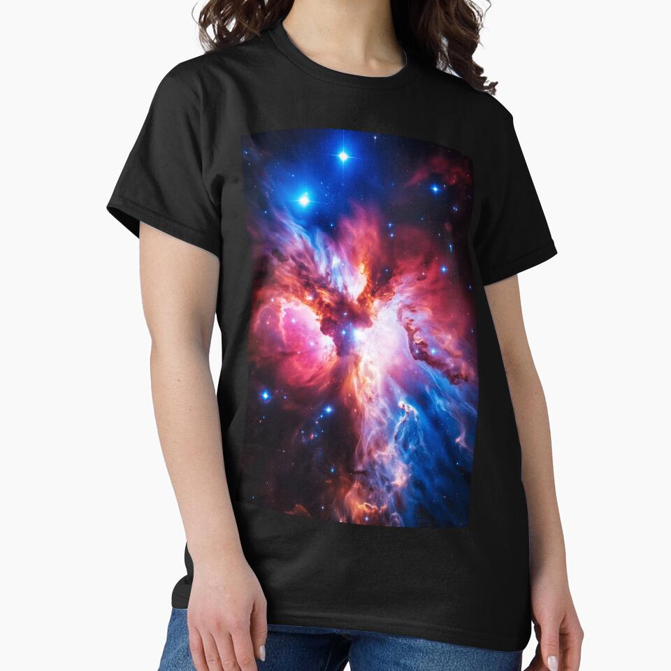 Vibrant Cosmic Nebula Explosion Colorful Deep Space Galaxy Art by lematworks