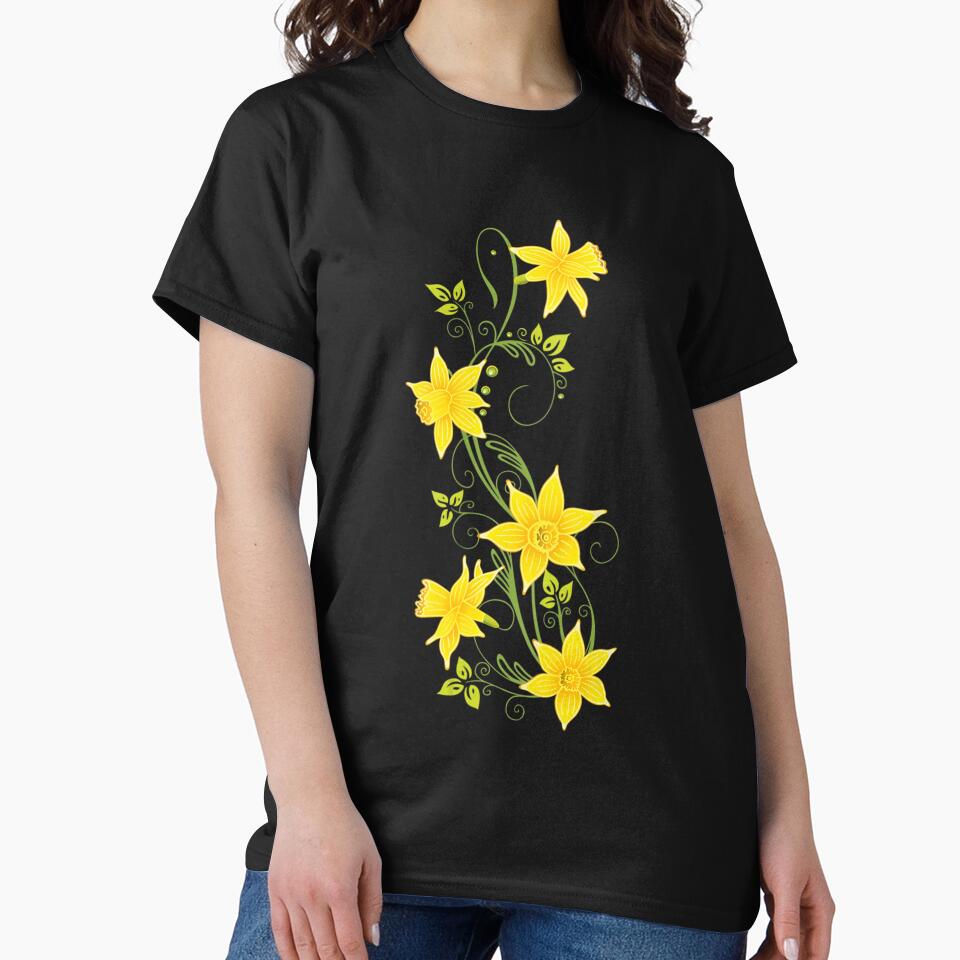 Daffodils Flower 	 Floral Spring Design Easter tee by ysmmgvvaxw67