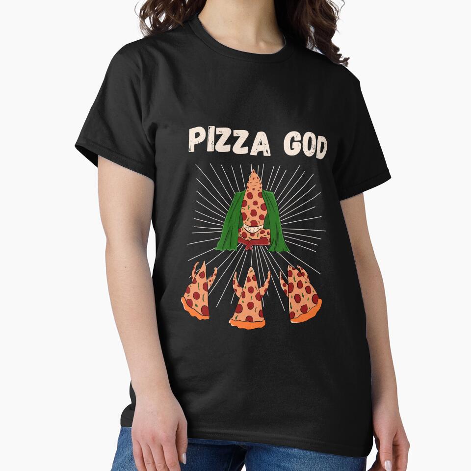 illustration god of pizza for pizza lovers by Matheus2001