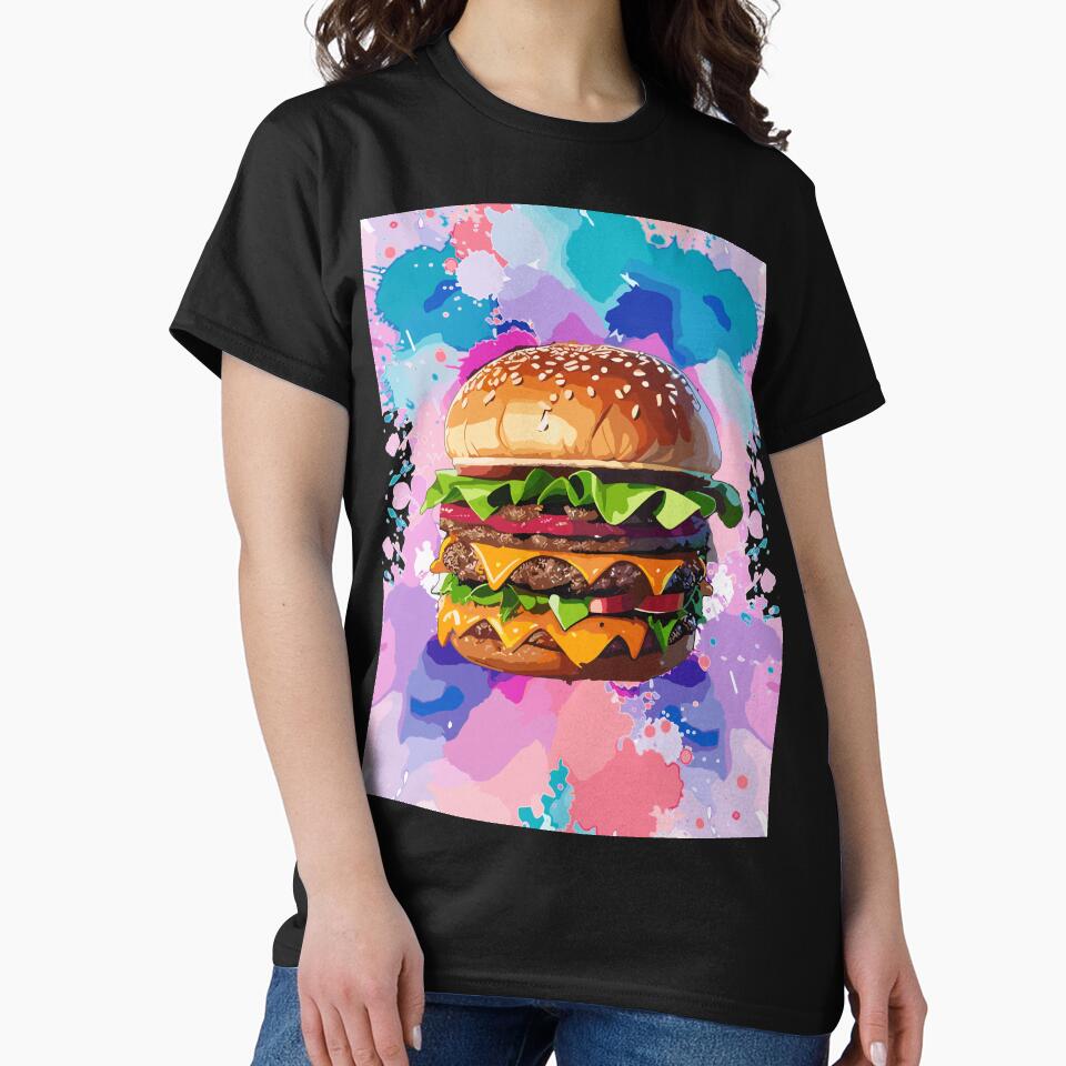 Double Combo Burger - Fast Food Favorite by FridPix