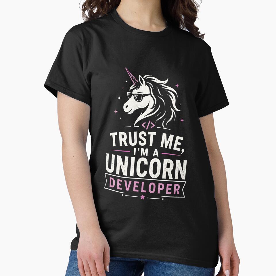 Trust Me, I’m a Unicorn Developer – Funny Dev Design Color by CtrlAltLaugh