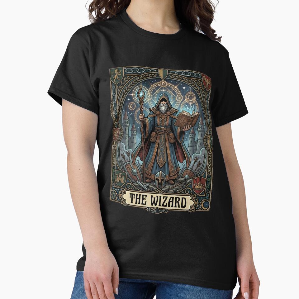 The Wizard Tarot Card Fantasy Tabletop RPG Art by Fenay Designs