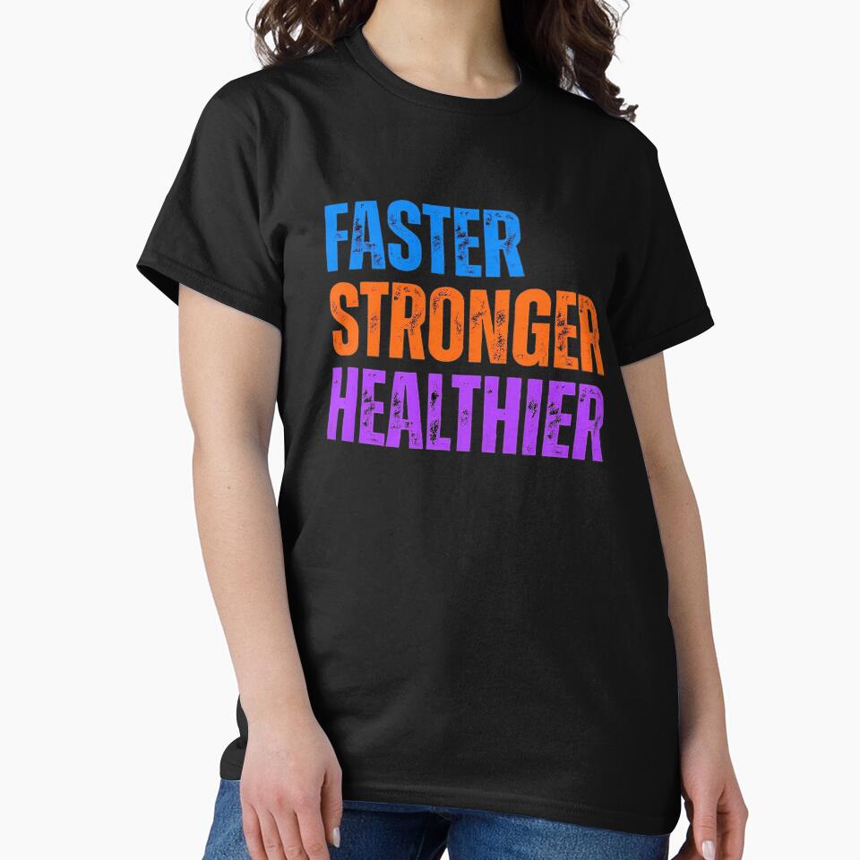 Fitness and Gym: FASTER STRONGER HEALTHIER by Artflow Pixel Studios