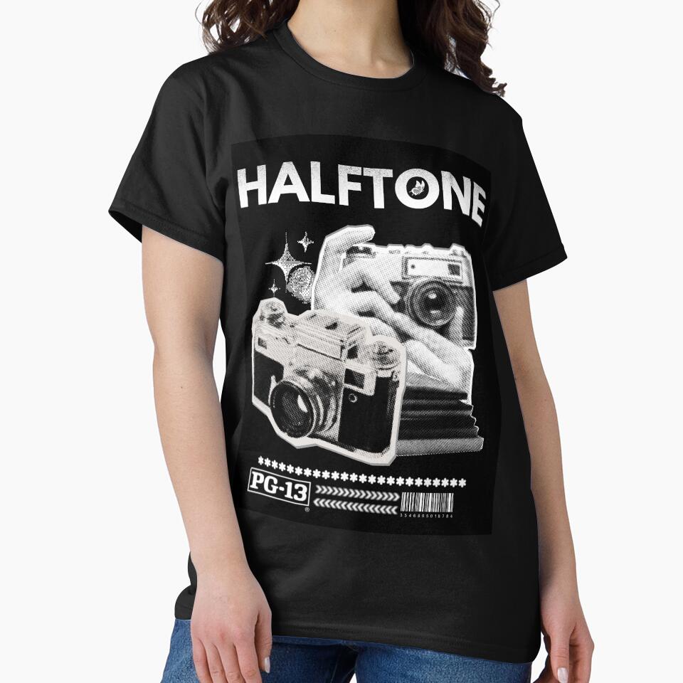 HALFTONE - Black and white - streetwear - Casual by Ddraw0