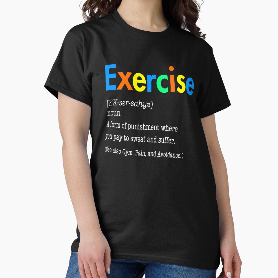 Exercise Definition - Funny Punishment Workout by Text2tee