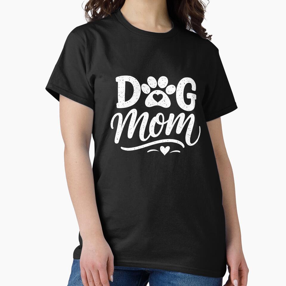 Dog Mom With Paw Print by webpatty