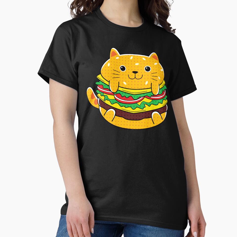 Cat Buns Yummy Kawaii Cat Burger by PosterpartyCo