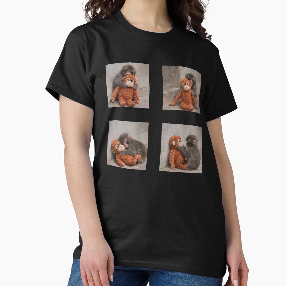Punch Monkey and his toy friend by 1522Shop