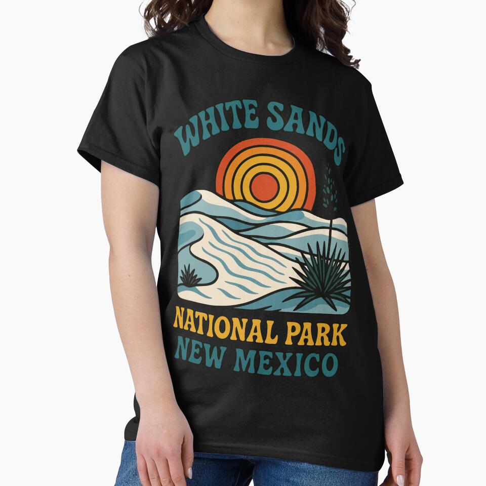 White Sands New Mexico Vintage by TomFrontierArt