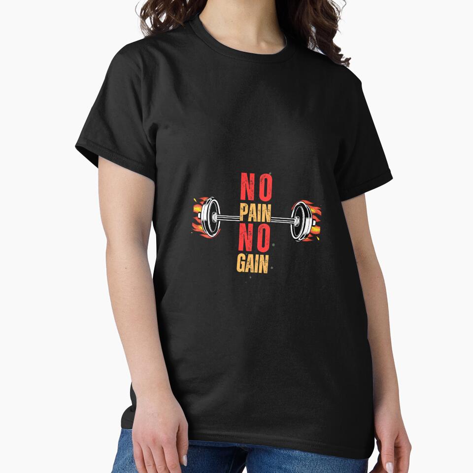 NO Pain NO Gain by LevelUpMerchs