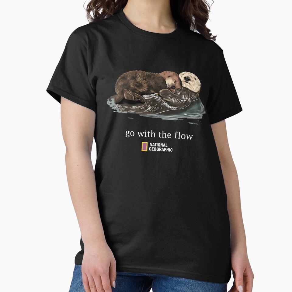 Otter Go With The Flow Animal Lover by Sanjusri