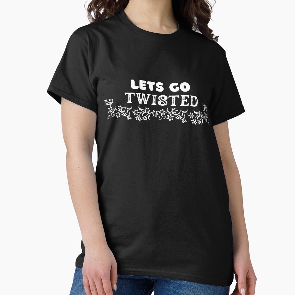 Lets Go Twisted Custom Yoga Prints for Workout by Katedesignz