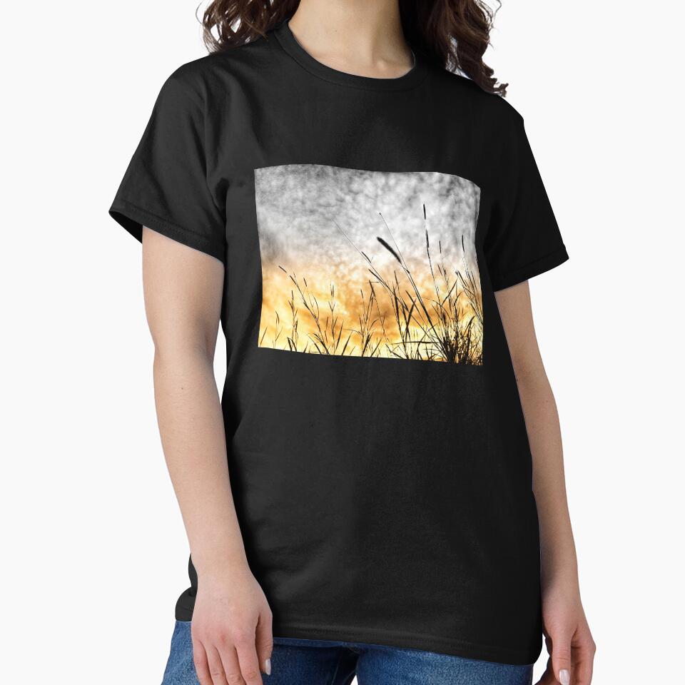 Soft Grunge Style Moody Sky Sunset and Countryside Wild Grass Naturecore Aesthetic by Beachy