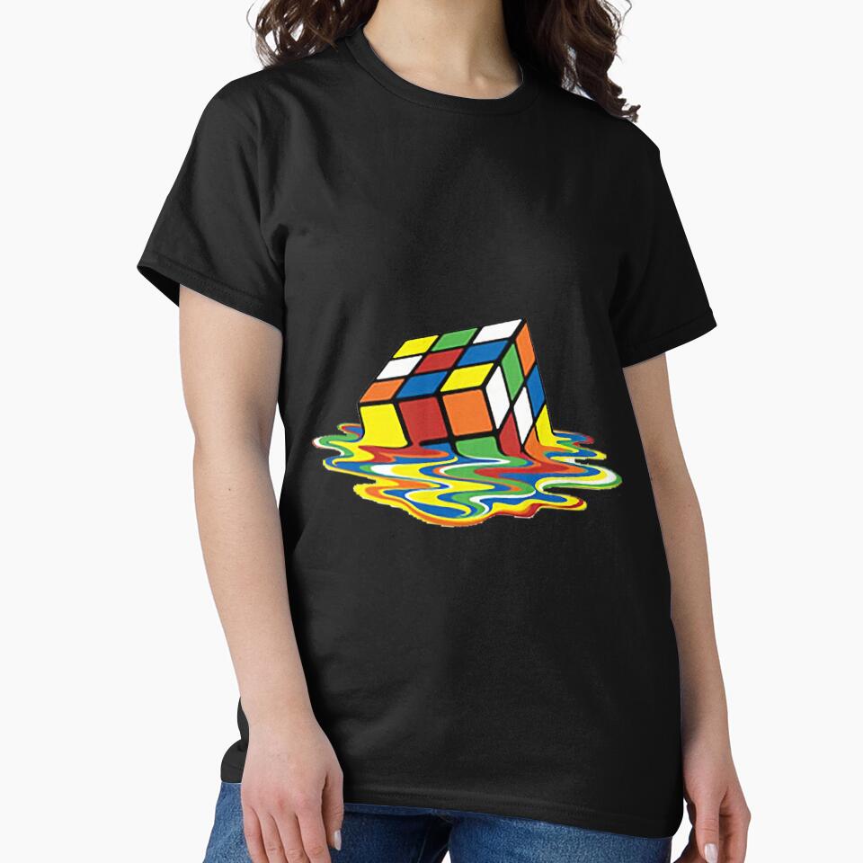 Melting Rubik's Cube by Tshirt-emporium