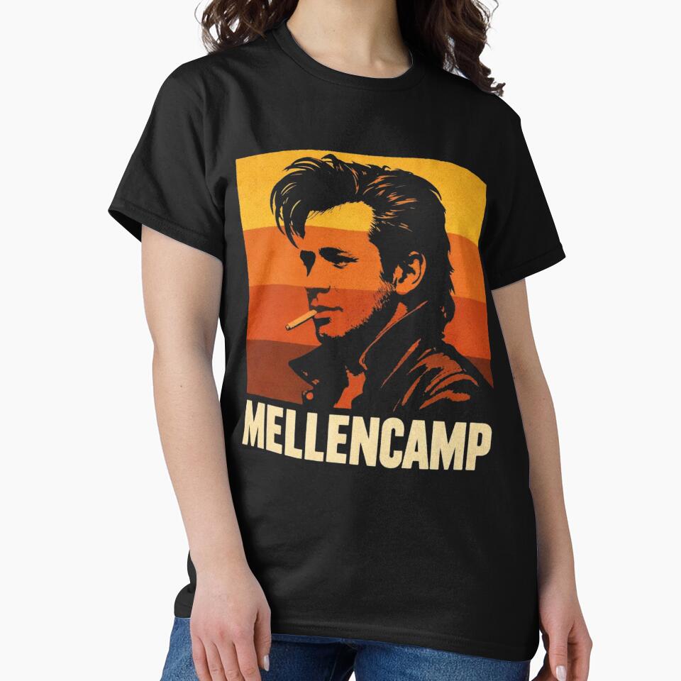 John Mellencamp Retro Americana Rock Tribute Design by TheArtOfCar