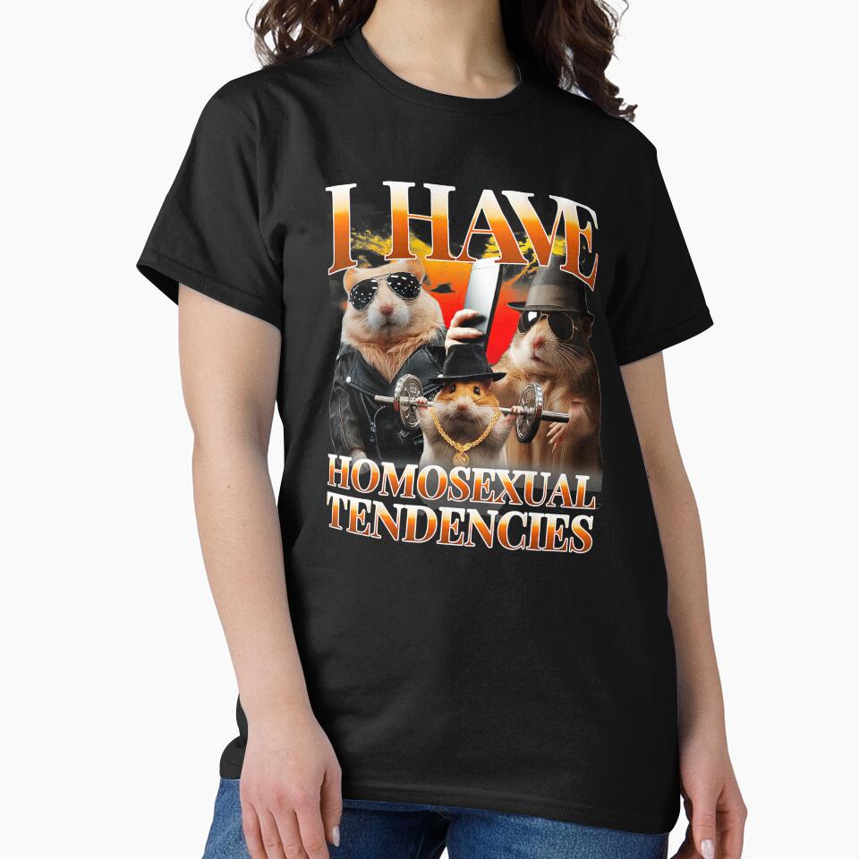 I Have Homosexual Tendencies Funny Hamster Meme Y2K Style by tadmercado