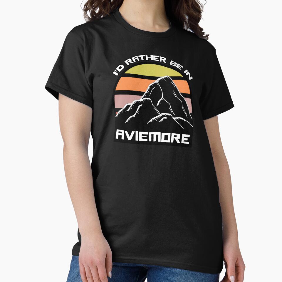 I'd Rather Be In Aviemore Vintage Sunset Souvenir by billingtonpix