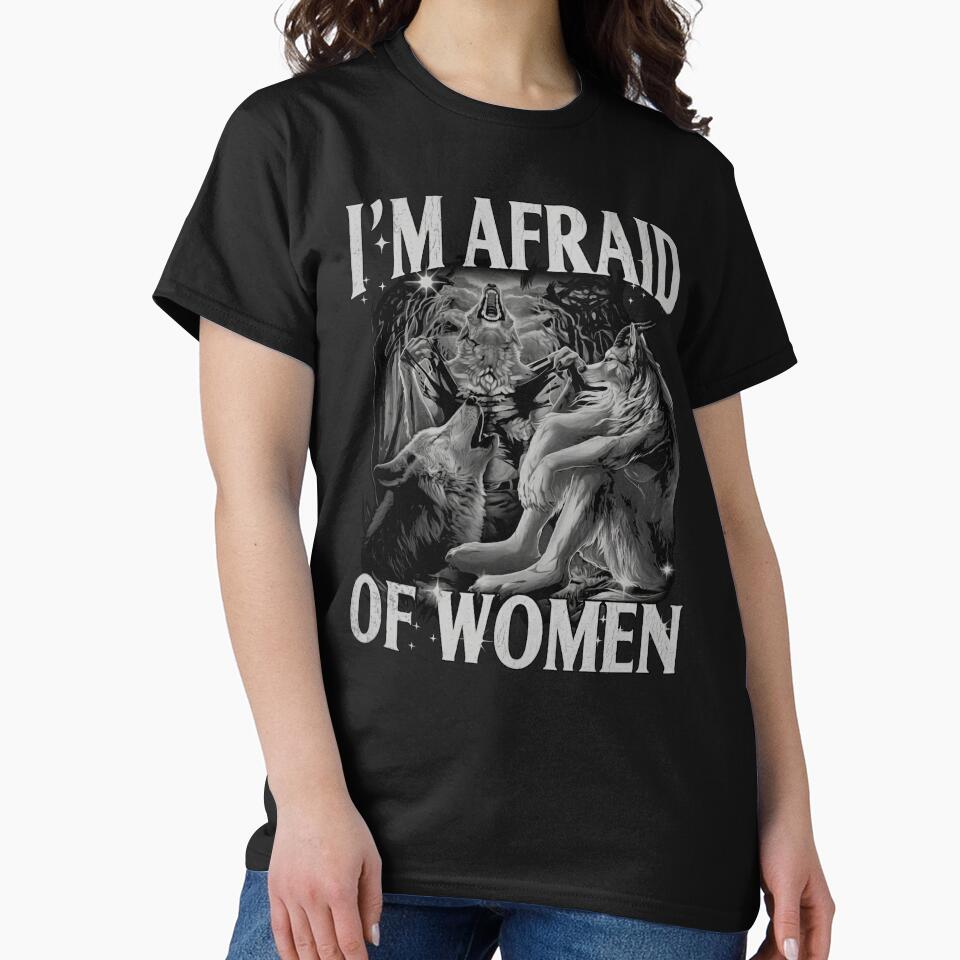 I'm Afraid of Women - Wolf Meme by Darkifun