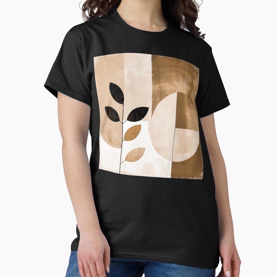 Boho Geometric Abstract Shapes In Rich Sepia-Tones by DEC02