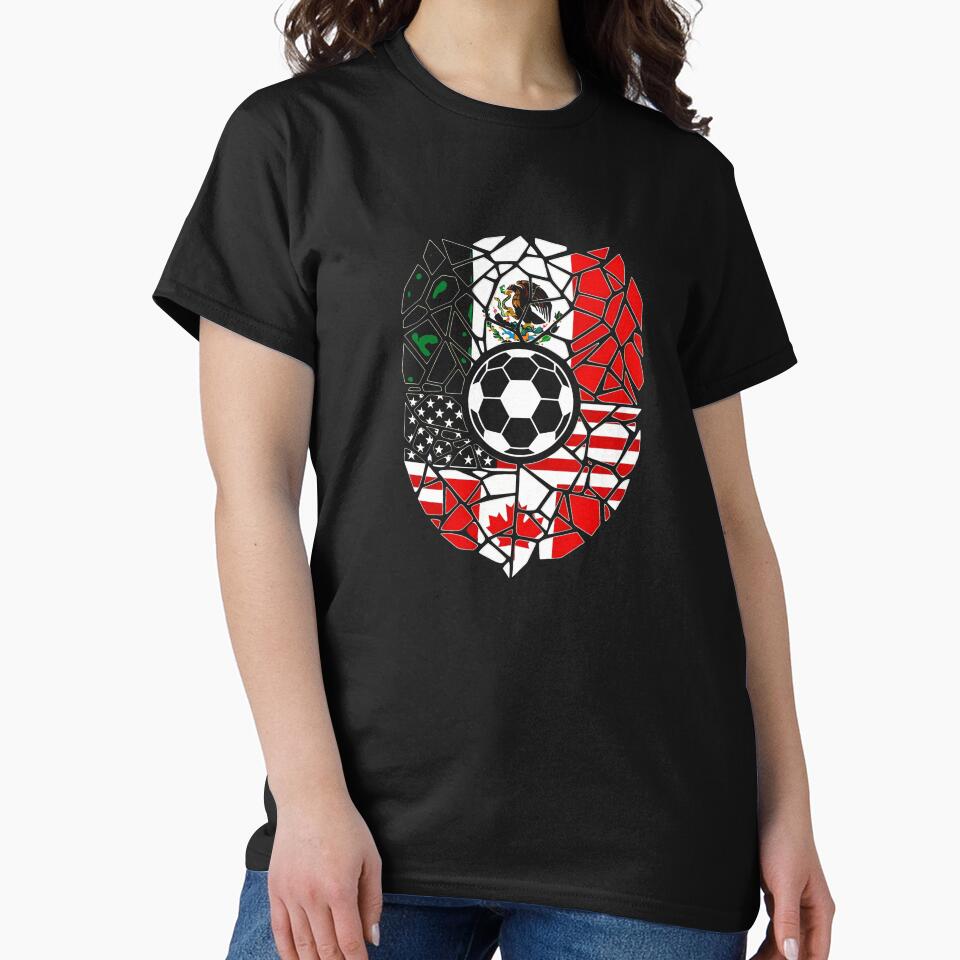 Mosaic Soccer Crest USA Canada Mexico Unity 2026 T-Shirt_82794688 by KTY-NUSS