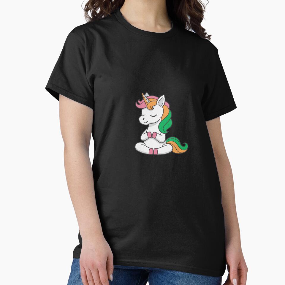 CUTE Yoga Unicorn Shirt Oversized by Peetacho