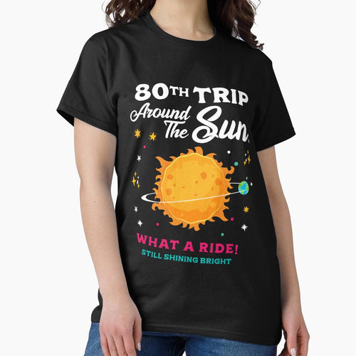 80th Trip Around the Sun 80th Birthday Celebration by Uppercase Tees