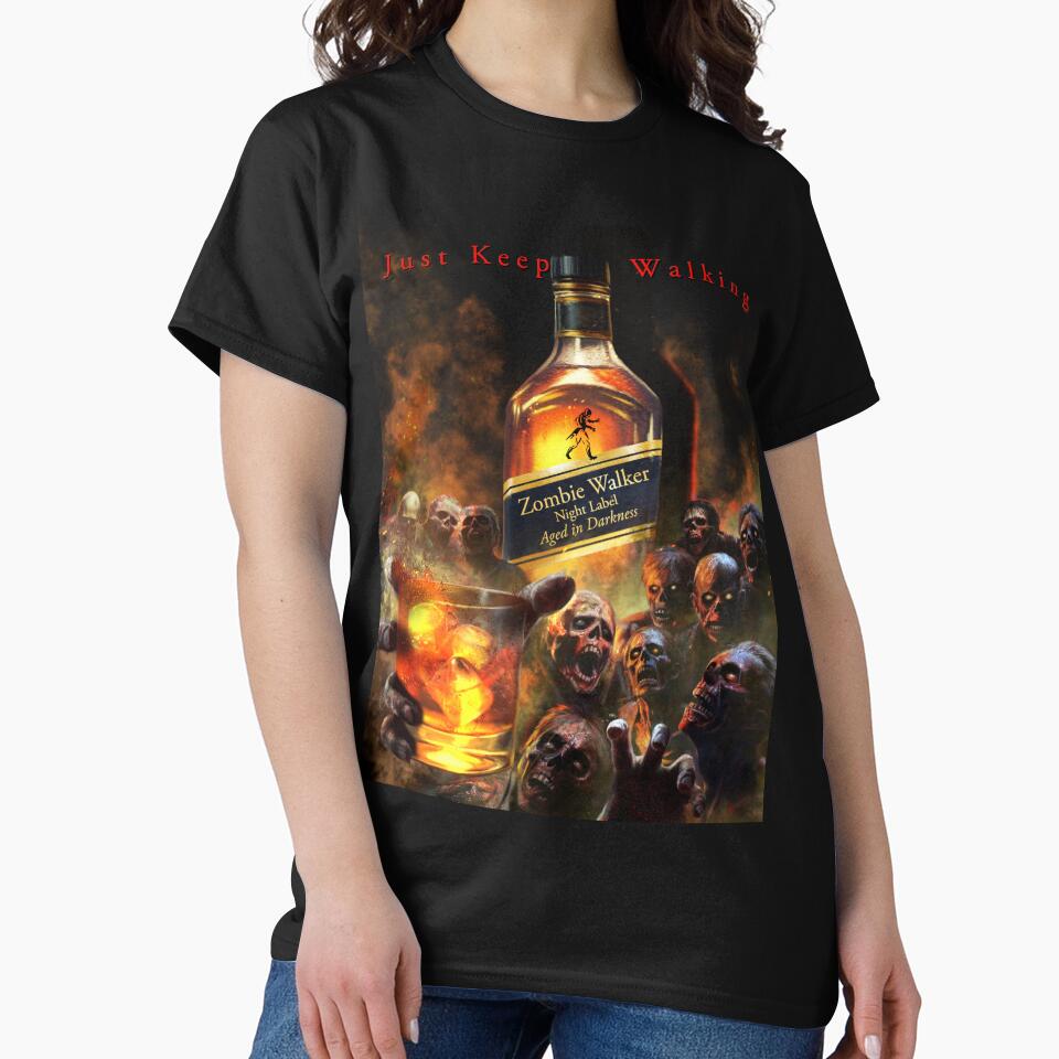 Zombie Walker Parody T-Shirt Design by Fantasy-art-z