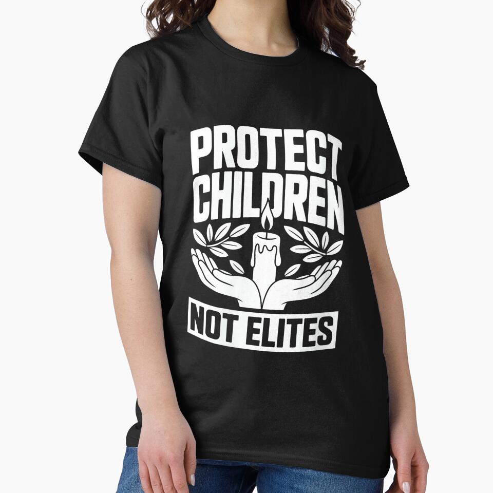 Women's Protect Children Not Elites - Funny Saying Sarcastic Novelty by DorisSPipkin
