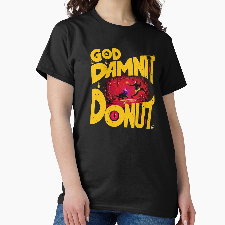 God Dammit Donut Wash, Dungeon Crawler Carl Vintage Wash Pullover, Princess Donut Fan Apparel, LitRPG Sci-Fi Bookish by KeranaJones