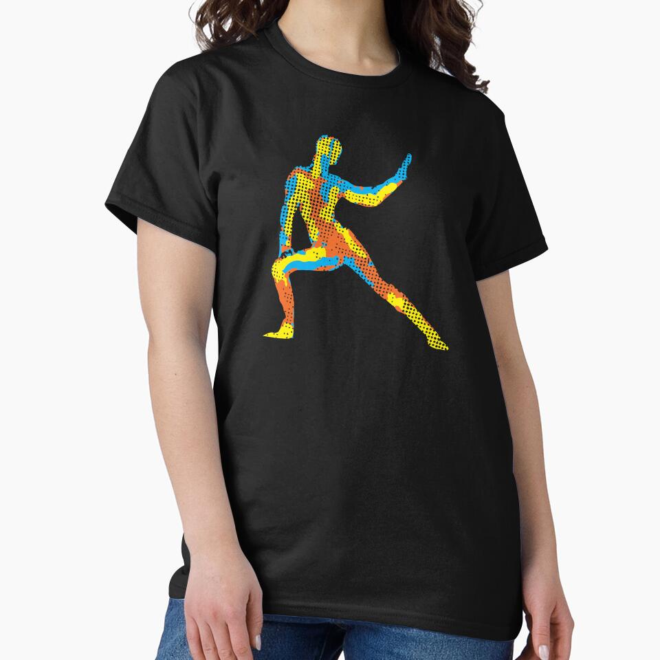 Yoga Pose Modern Colorful Design by jazzworldquest