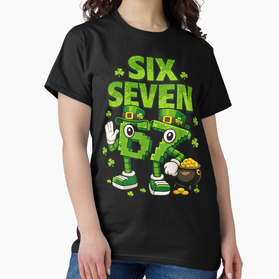 Kids Meme 6 7 Shamrock Six Seven 6 7 St Patricks Day 67 T Sh by trucnhieuchan