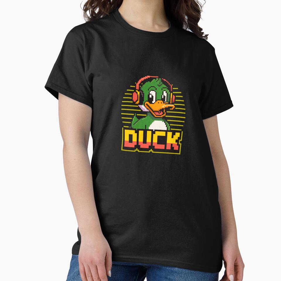 Retro Duck 8bit Graphic Pixel VideoGame by 8bit Revival Shop