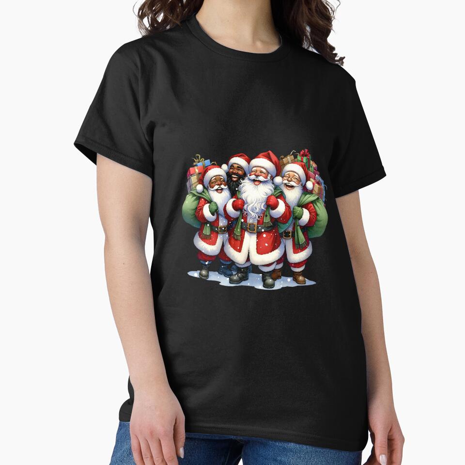 Black Christmas Aesthetic – Watercolor Holiday Illustration by artedigital99